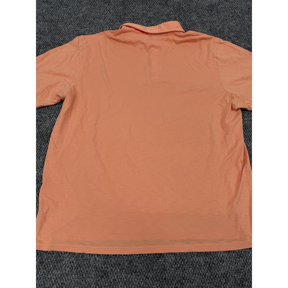Peter Millar Crown Crafted Men's XL Orange Pima Cotton Polo Shirt Golf - Great - Picture 6 of 8